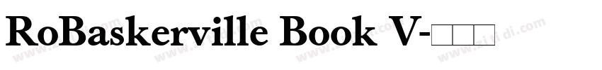 RoBaskerville Book V字体转换